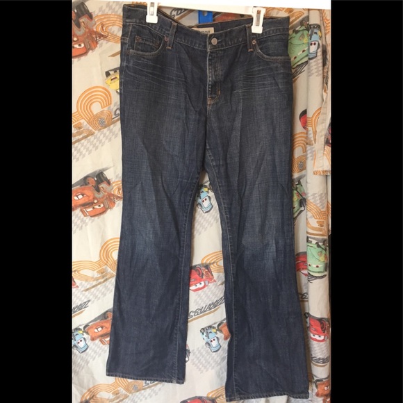 gap low rise boot cut jeans